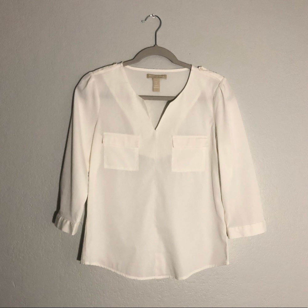 Banana Republic • Petite White Blouse